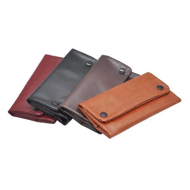 

2022 Long Section Wallet Bag Tobacco Storage Bag Portable Tobacco Pouch Bag Case PU Leather Cigarette Rolling Paper Pipe Case