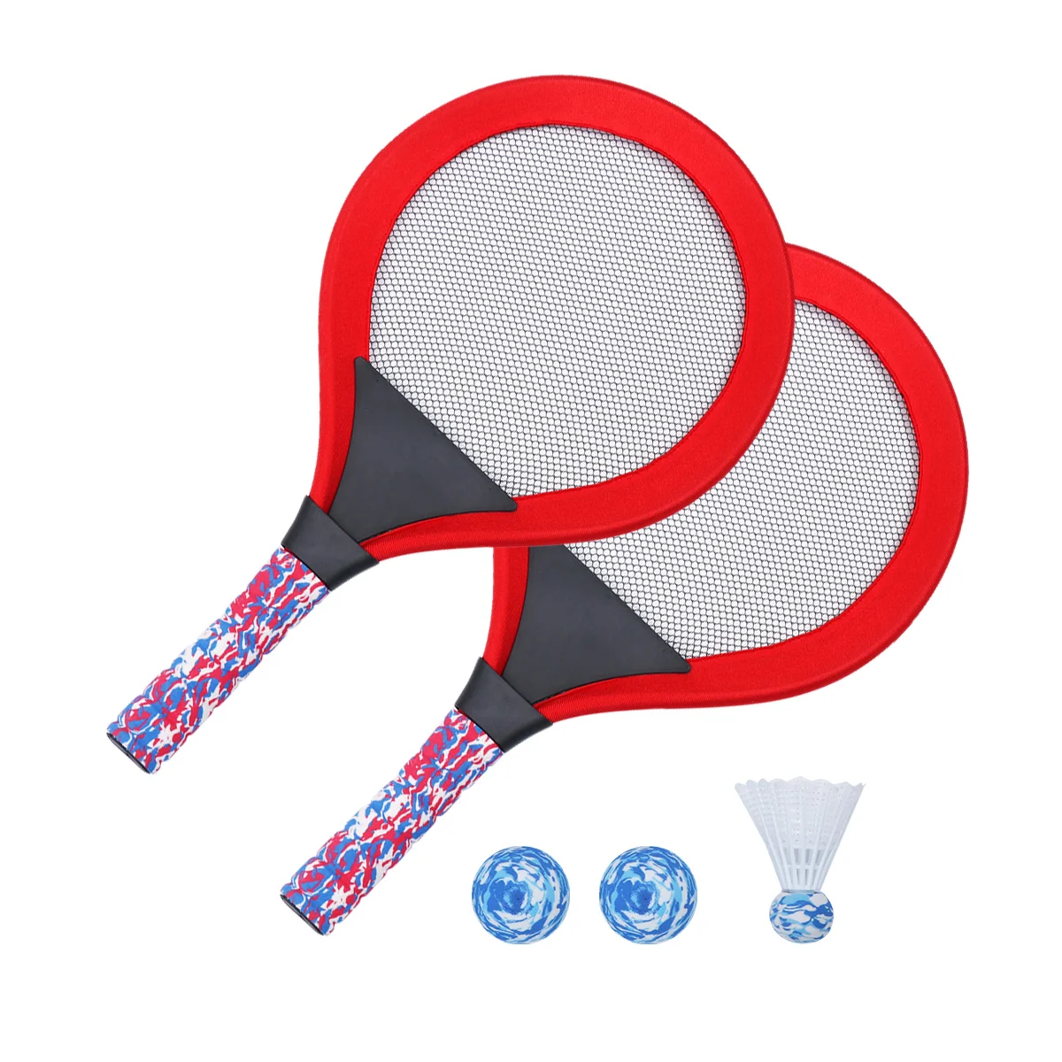 

Детский комплект ракеток для бадминтона, теннисные ракетки для начинающих, детские спортивные Красные ракетки для помещений и улицы