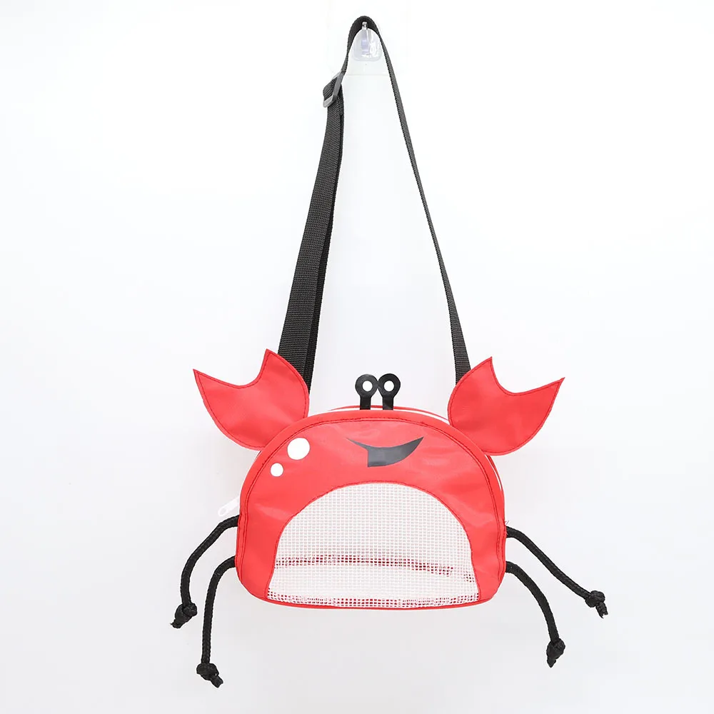 

Beach Toy Mesh Beach Bag Collecting Bags Sand Toy Tote with Adjustable Straps Perfect for Kids Hunting Shells Swimming Bag
