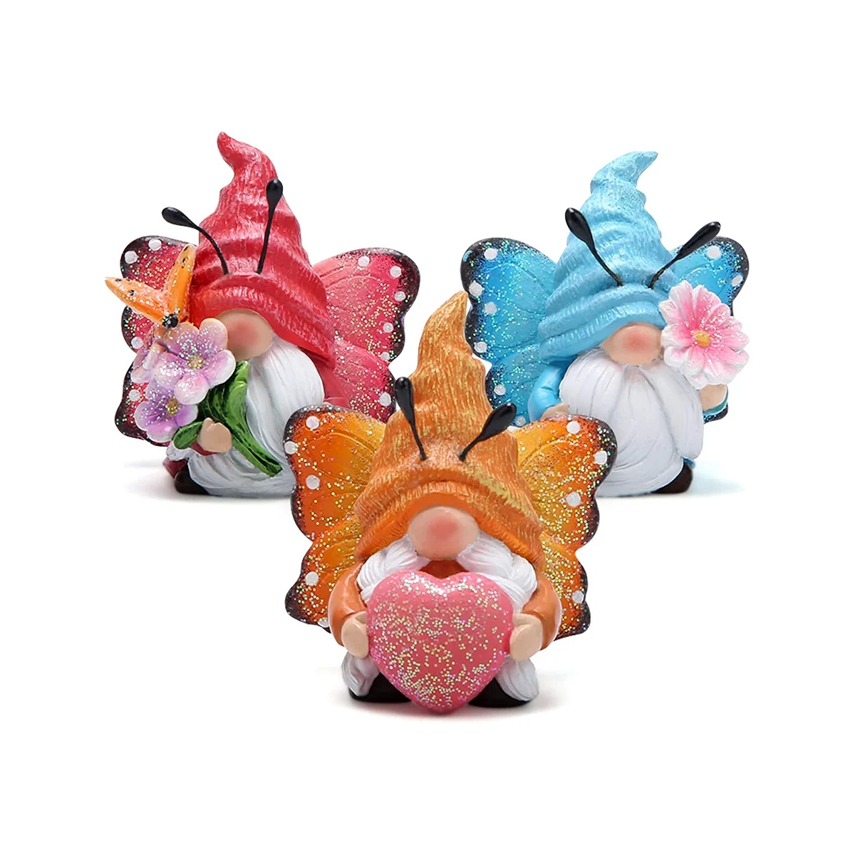 

3PCS Spring Butterfly Gnomes Decorations Butterfly Decor Gifts Summer Butterfly Gnomes Figurine Decorations Home Table