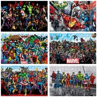 marvel avengers jigsaw puzzle iron man hulk cartoon anime puzzles adult decompression toy child educational intellectual game
