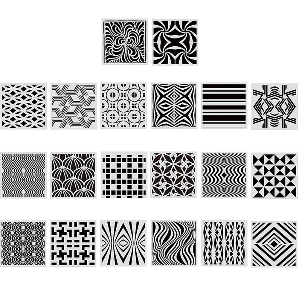 2022 New Arrival Plastic Stencils For Visual Background Decoration Diy Handmade Paper Cards Album Scrapbooking Embossing Crafts