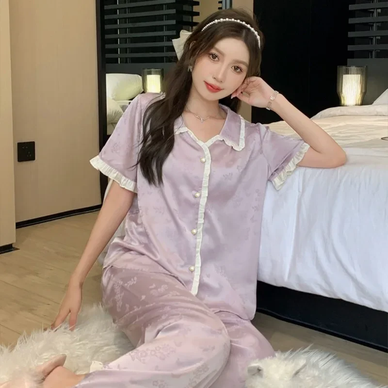 Милая новая корейская стильная одежда с короткими рукавами весенне-летняя