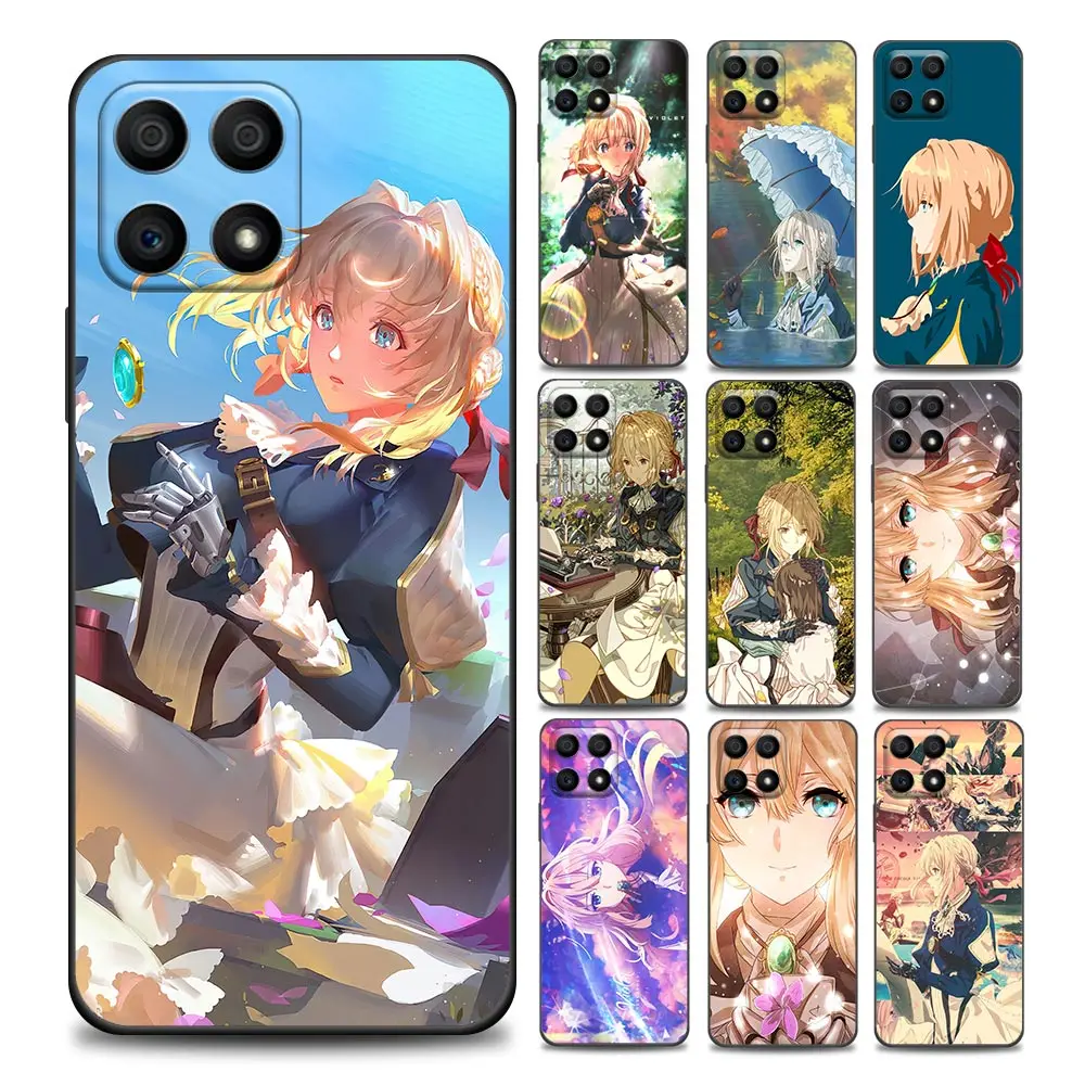 

Violet Evergarden Girl Anime Phone Case For Honor 50 60 20 Lite 30i 20 9A 9C 9X Pro 8X X8 Nava 7i 8i 9 Y60 Cases Silicone Cover