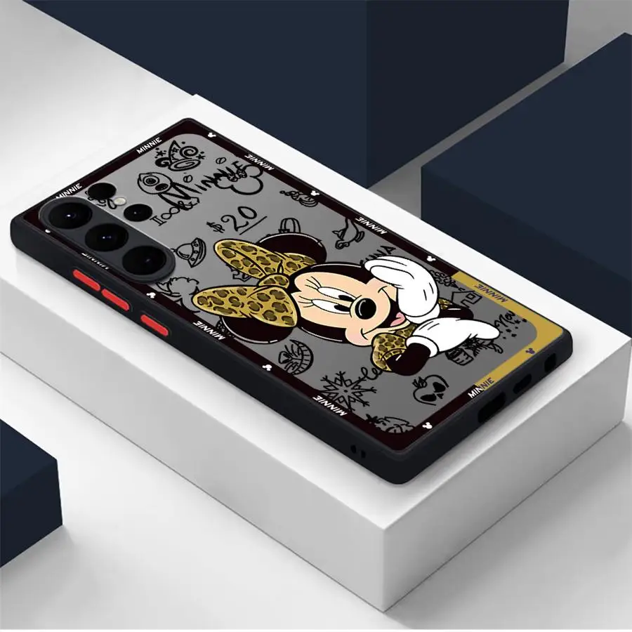 Чехол для телефона Disney Leopard с Микки и Минни Samsung Galaxy A16 5G A71 A51 A31 A70 A30 A05 A50 A06 Note 20 10 Plus 9