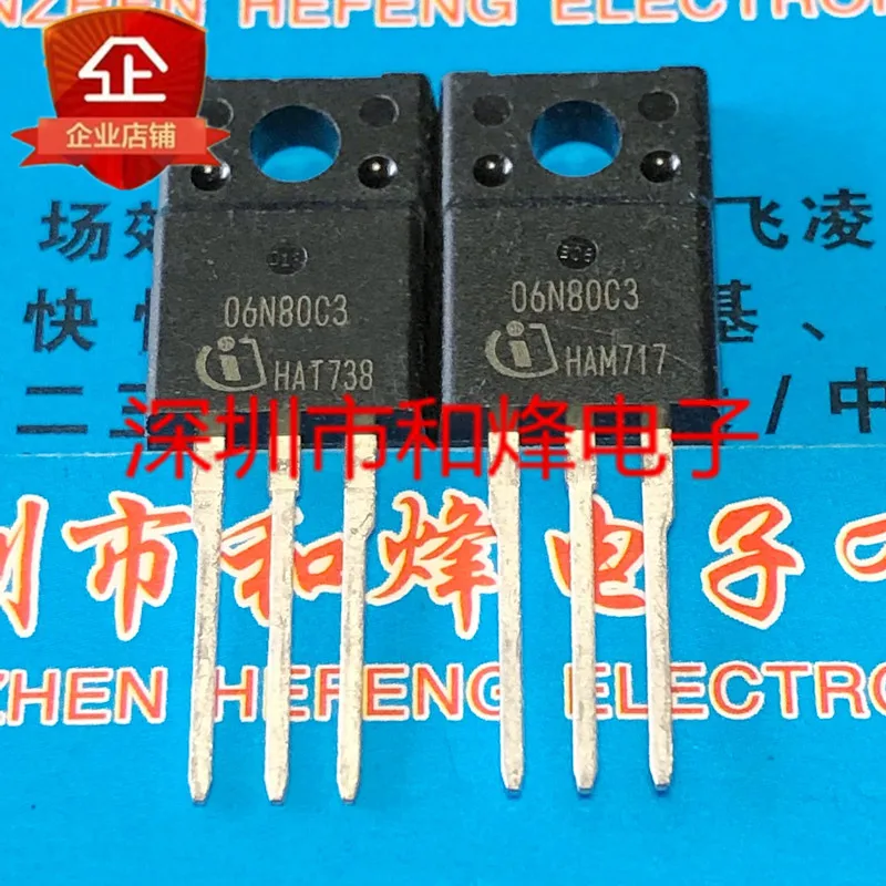 

10pcs 100% orginal new SPA06N80C3 06N80C3 TO-220F 800V6A