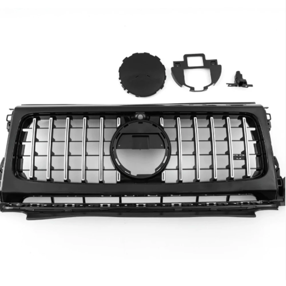 Фото Для Benz G Class W464 G500 G350D G400D 2019-2024y к решетке G63 Материал ABS GTR Стиль Racing Grills Для G wagon №4