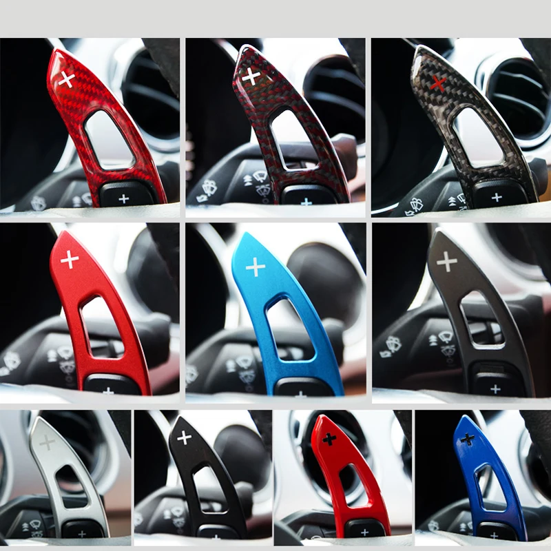 

Aluminum Alloy Steering Wheel Gear Shift Paddle Decoration Extension Plate For Ford Mustang 2015 2016 2017 2018 2019 2020