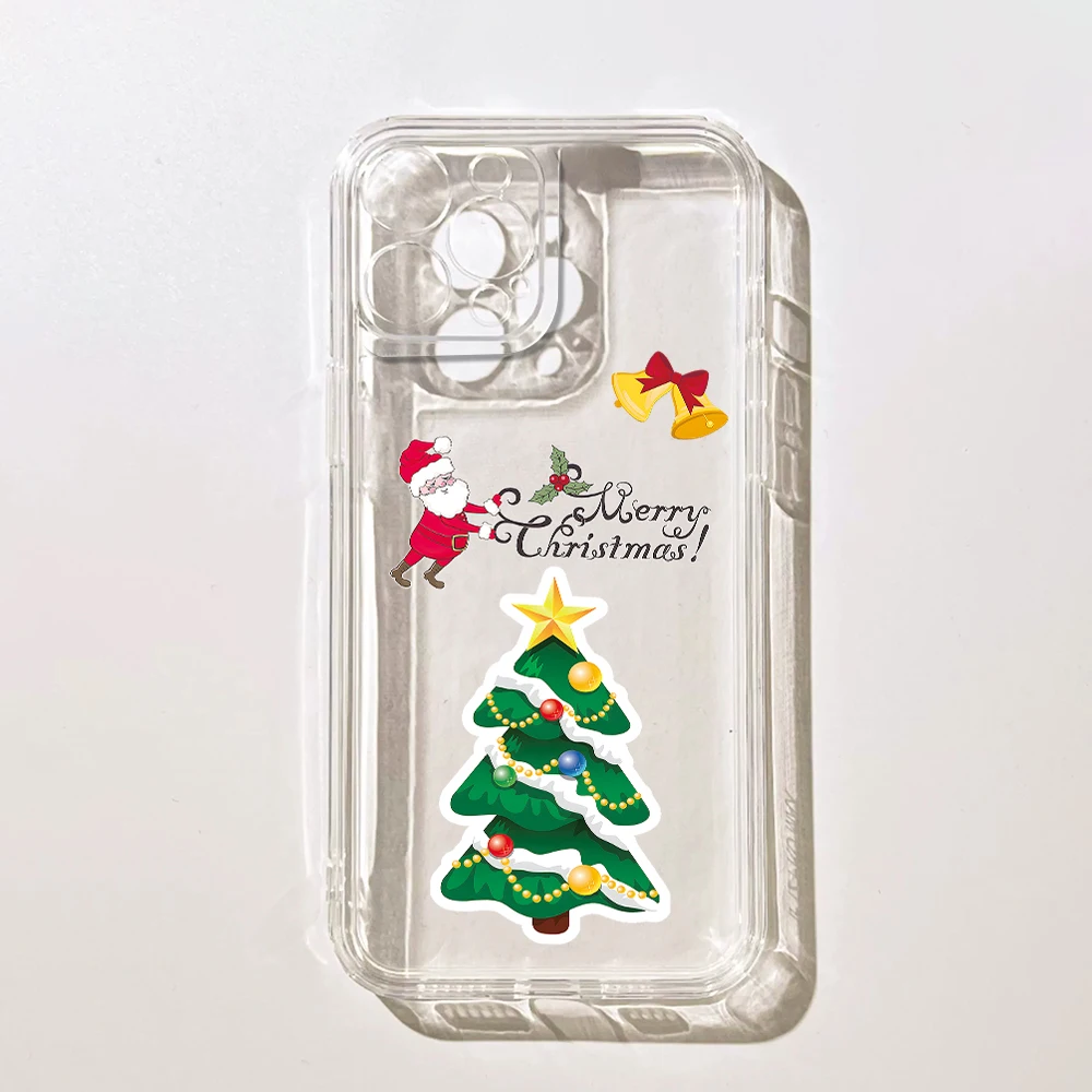Фото Силиконовый чехол для телефона Merry Christmas Tree для IPhone 17 16 15 14 13 12 11 Pro Xs Max Air Mini 7 8 6 6s Plus SE 2020 2022 Cover №1