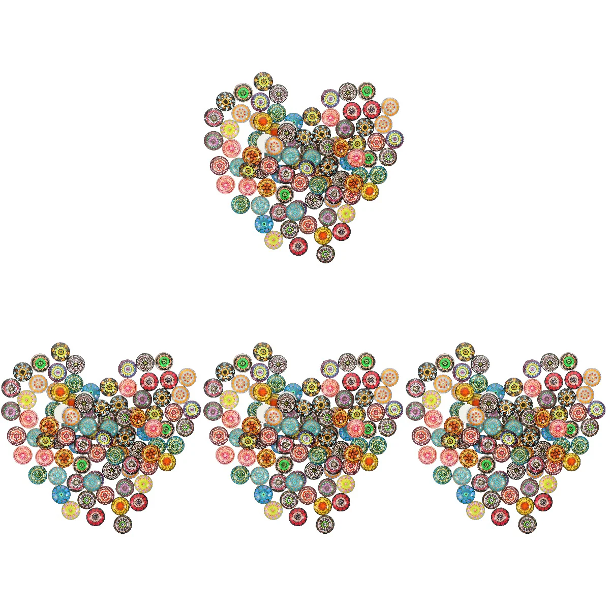 

400 DIY Cabochons Keychain DIY Flat Back Glass Dome DIY Accessories