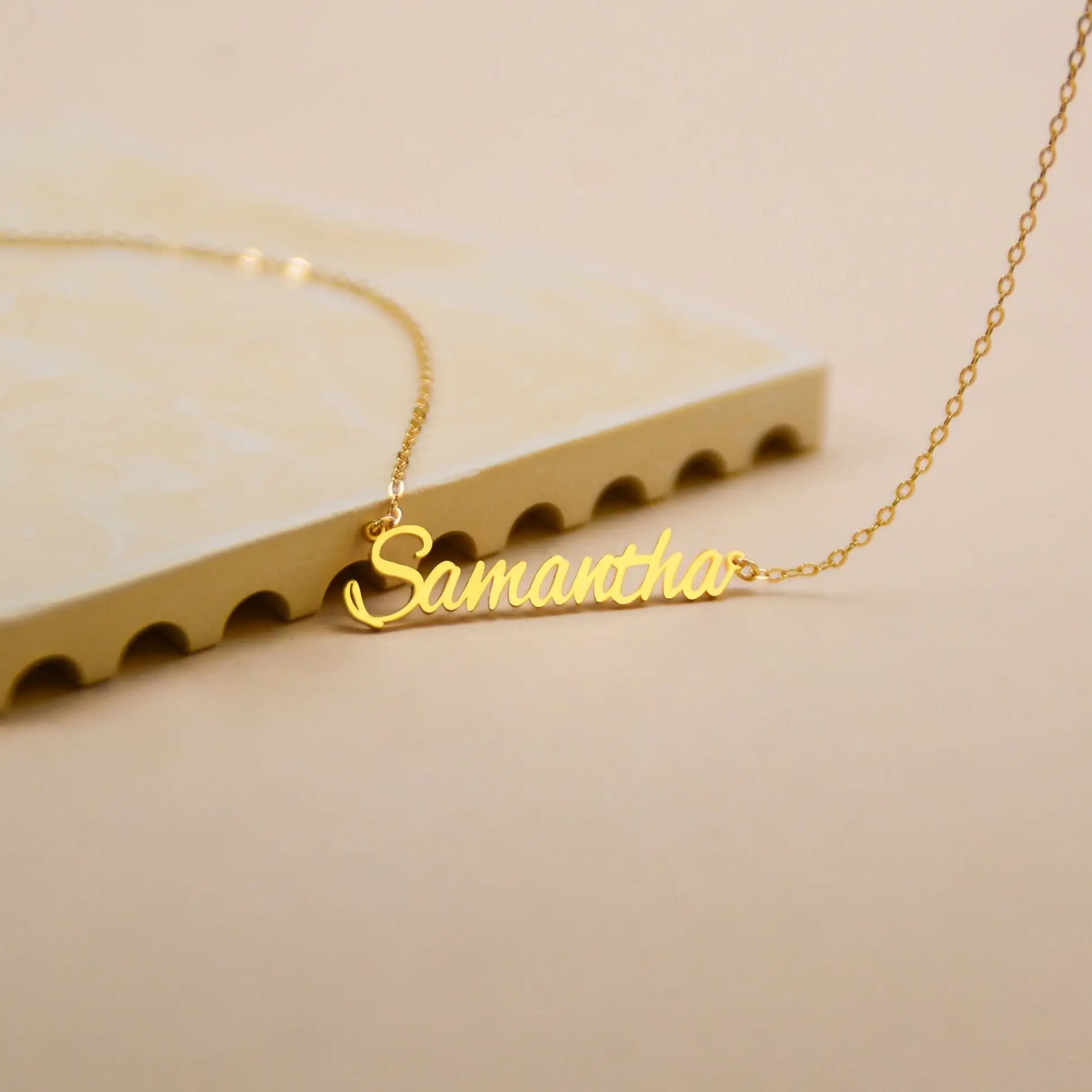 

Personalized Custom Cursive Name Necklace for Women Customized Stainless Steel Signature Nameplate Necklace Jewelry For Men Gift
