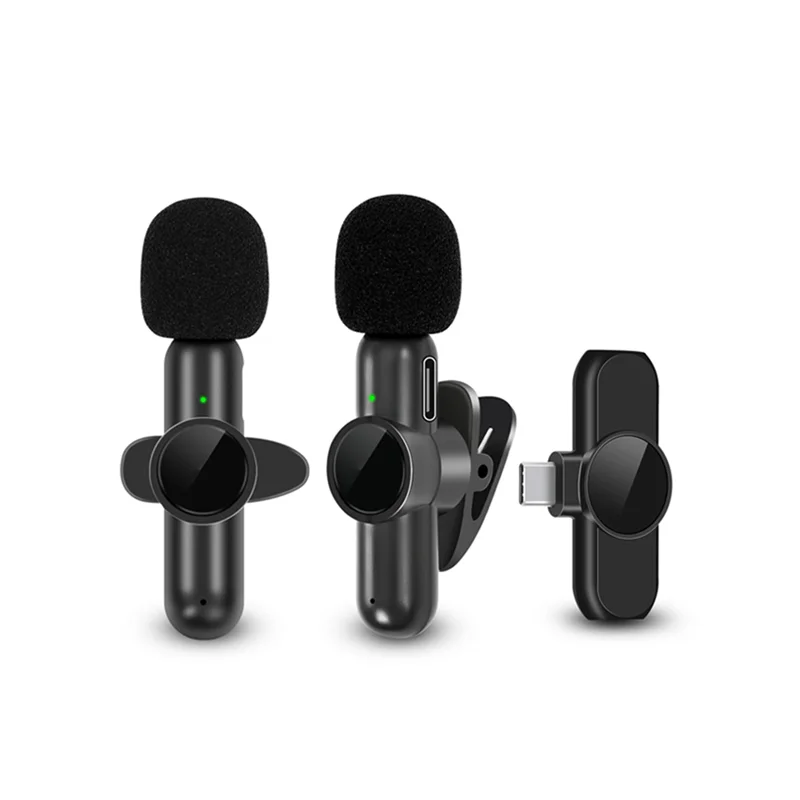 

Беспроводной петличный микрофон с шумоподавлением, запись аудио и видео для // Android/ Live Game Mic