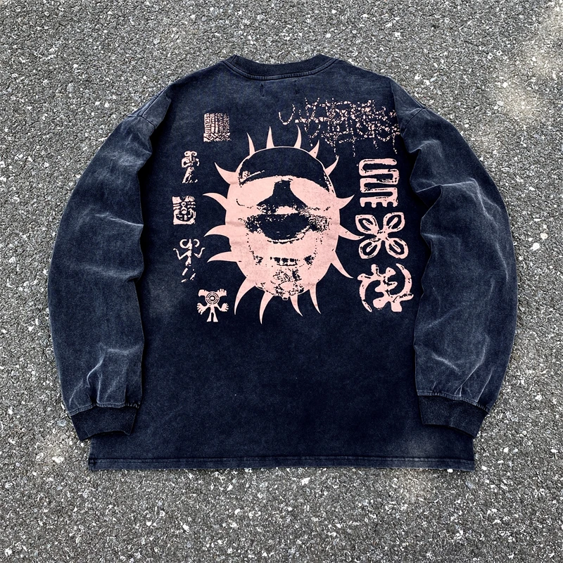 

Harajuku New Korean Fashion Men's Clothing y2k Street Hiphop Shirt Oversized T-shirt Kanye Graphic Shirts Classic Tshirts
