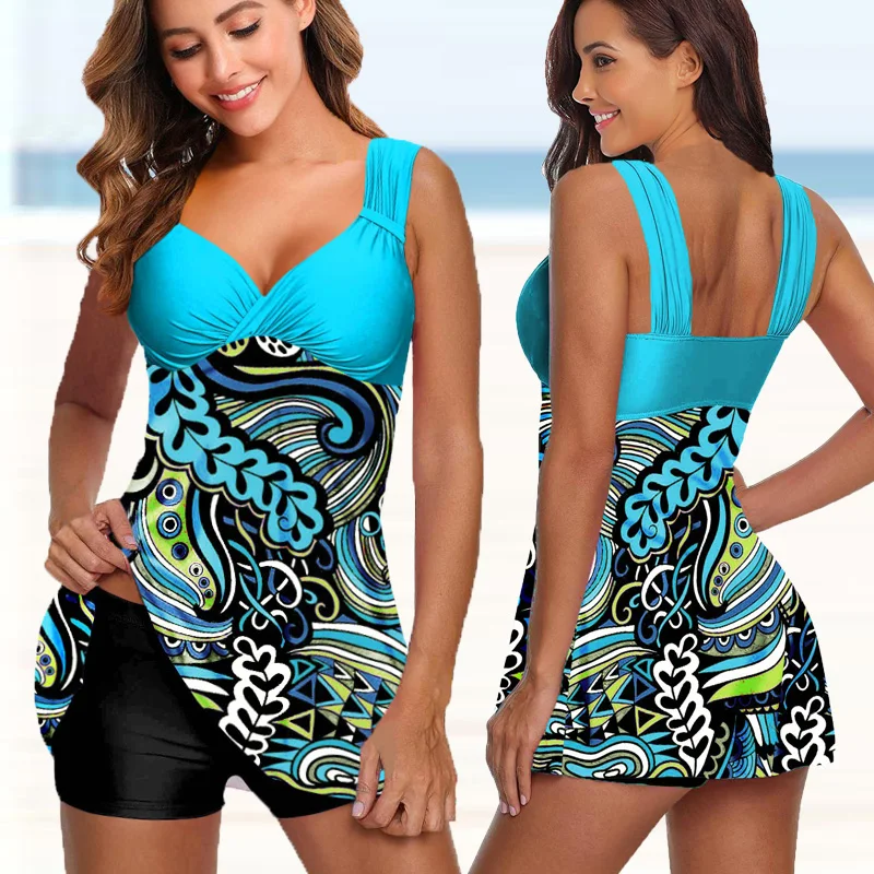 Сексуальный купальник-танкини из двух частей купальник 2022 новый женский с