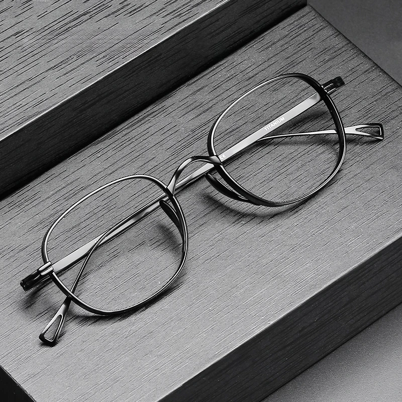 

Pure Titanium Glasses Frame Men Retro Square Prescription Eyeglasses frames for Women Vintage Myopia Optical Eyewear Frame
