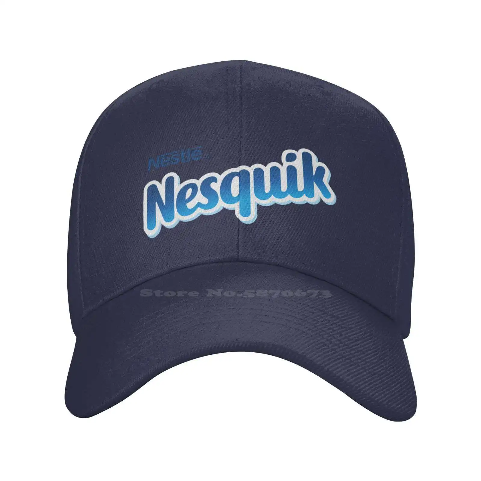 Повседневная джинсовая бейсболка Nesquik с принтом логотипа