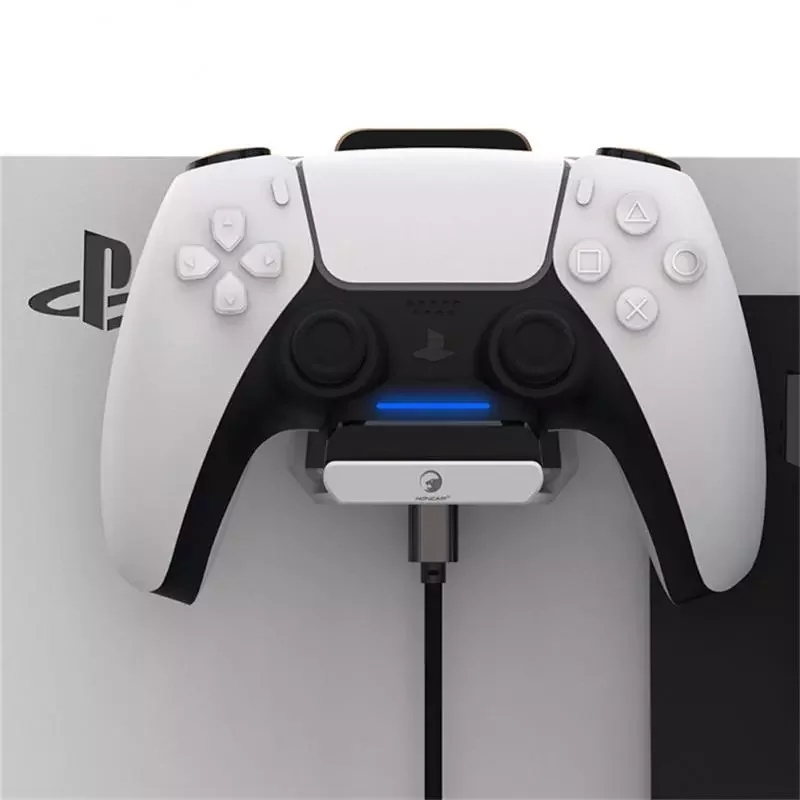 

For Ps5 Charging Stand With Earphone Hook Side Rack Ps5 Handle Suspension Charger Contact Type Charging Seat Ps5 Accessories