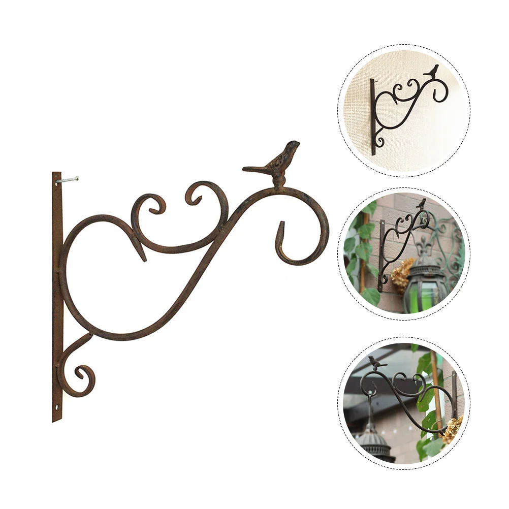 

1pc Vintage Antique Iron Creative Plant Hanger Flowerpot Bracket Hanging Bracket