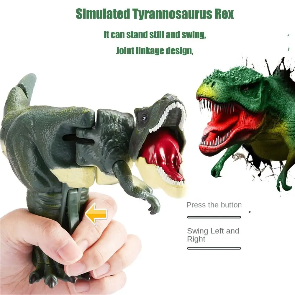 

with Swing Bite Pressing Dinosaur Toys Tyrannosaurus Rex Model Head and Tail Movements Easy To Operate Explorative Dinosaur