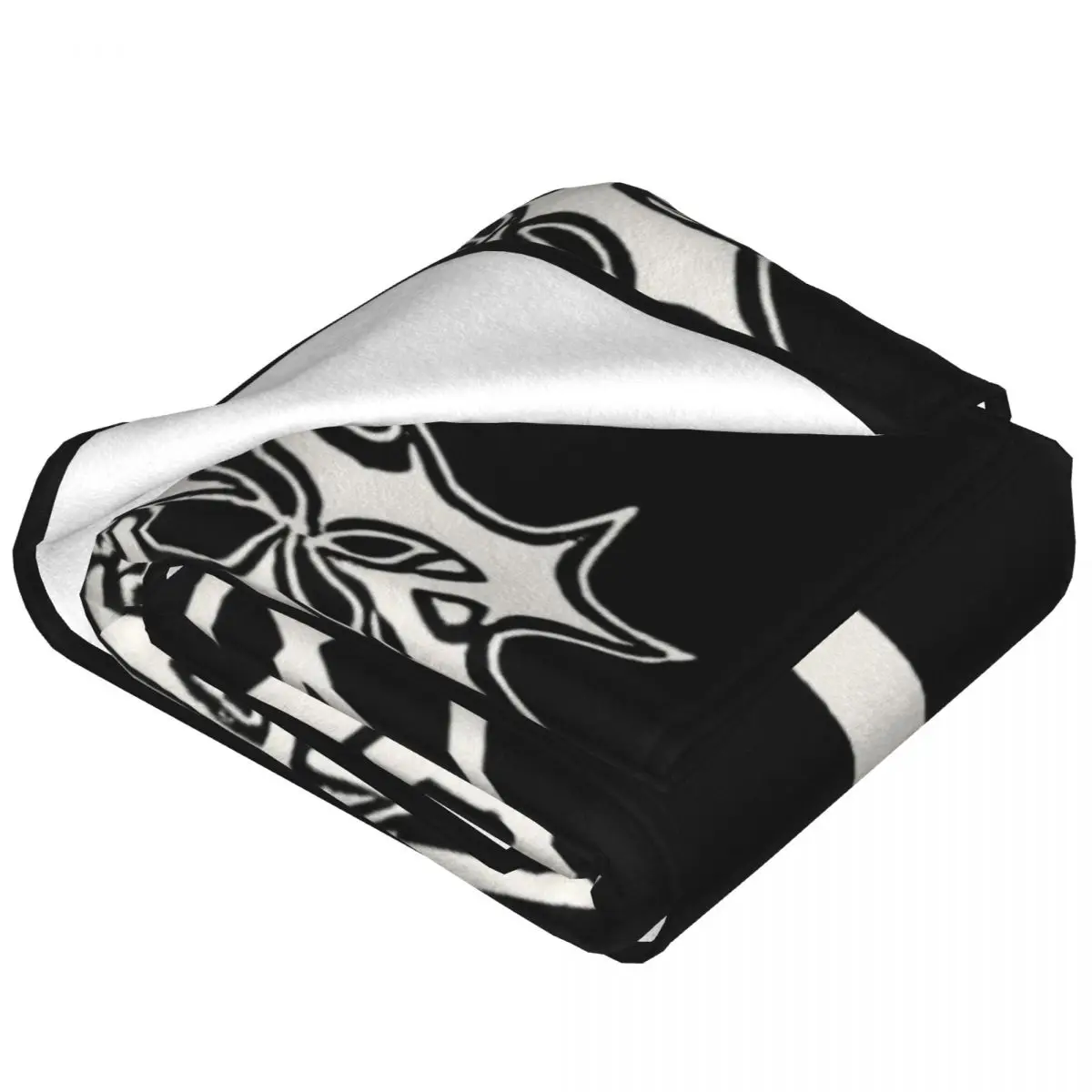 Флисовые одеяла Morbid с изображением ангела черное одеяло металлической лентой