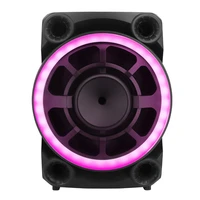 battery 18 inch box subwoofer music dj sound system led light speaker