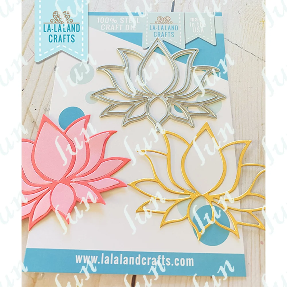 

Lotus Pattern Metal Cutting Dies Stencils for Diy Scrapbooking Photo Album Decorative Embossing Diy Paper Cards Drawing Coloring
