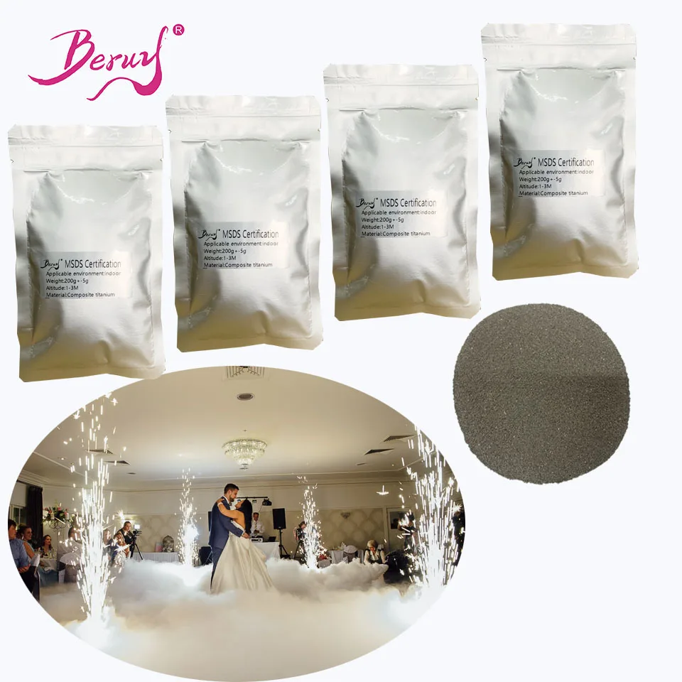 

beruy Cold Spark 200g for wedding party cold spark machine dust MSDS powder certified for stage lights