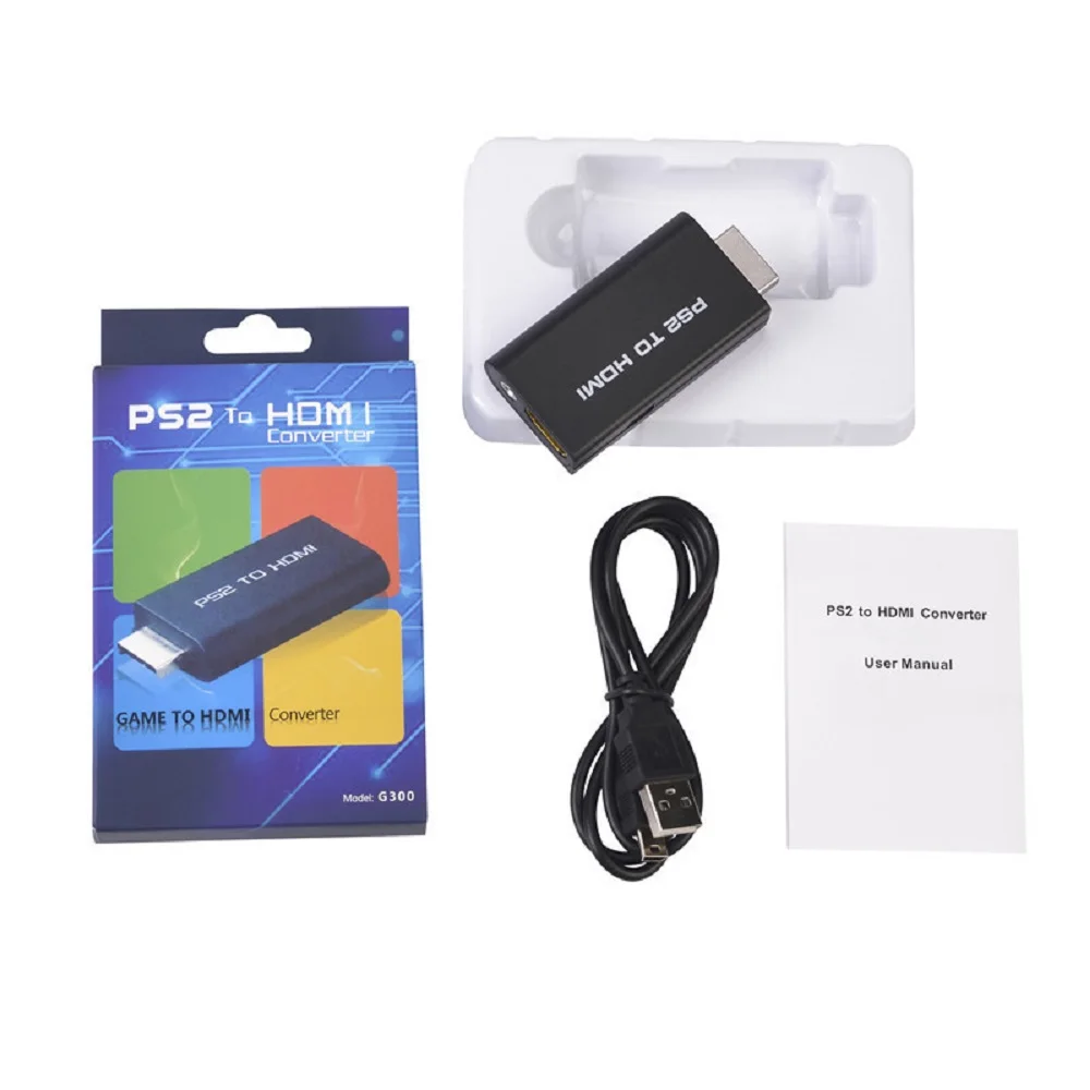 Адаптер-переходник для Sony 2 PS2 в HDMI-совместимый HD USB-кабель с разъемом 3 5 мм |
