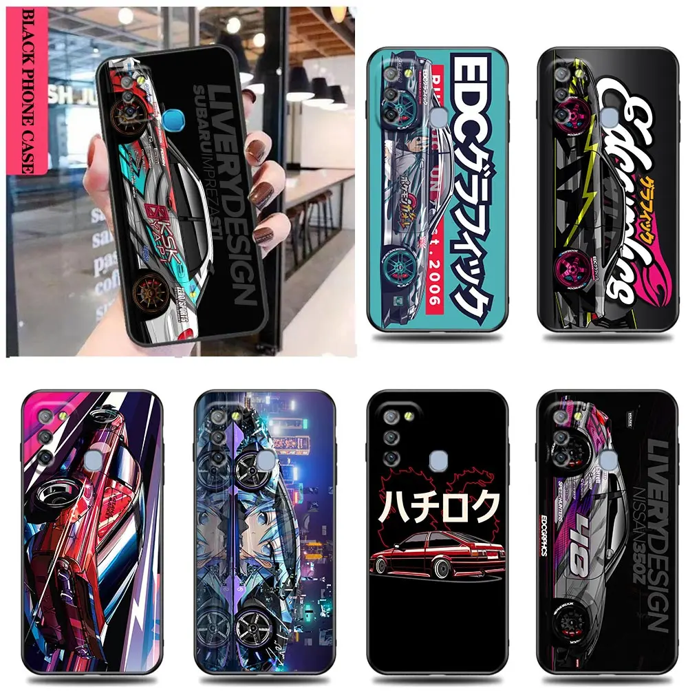 

Drift Sports Car Tokyo JDM Funfas Case for Tecno Infinix Hot Note 8 9 10 10i 10S 11 11S 7 8i S5 SMART 4 5 6 POVA2 Pro AIR Cases
