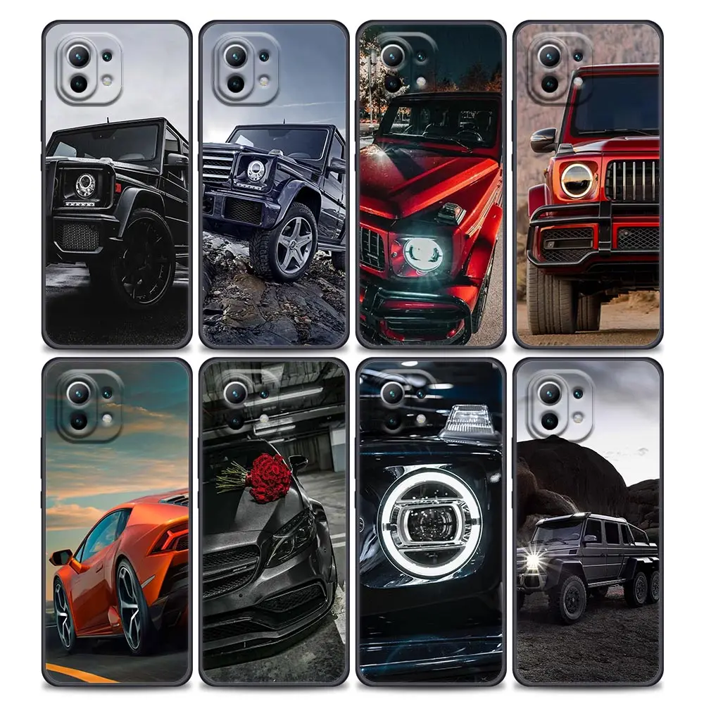 

Phone Case for Xiaomi Mi 11 Lite 5G NE 11i 11X 11T 12 Pro Poco F1 F3 X3 GT X4 NFC Pro Cases Cover Brand Suv Sports Cars Male Men