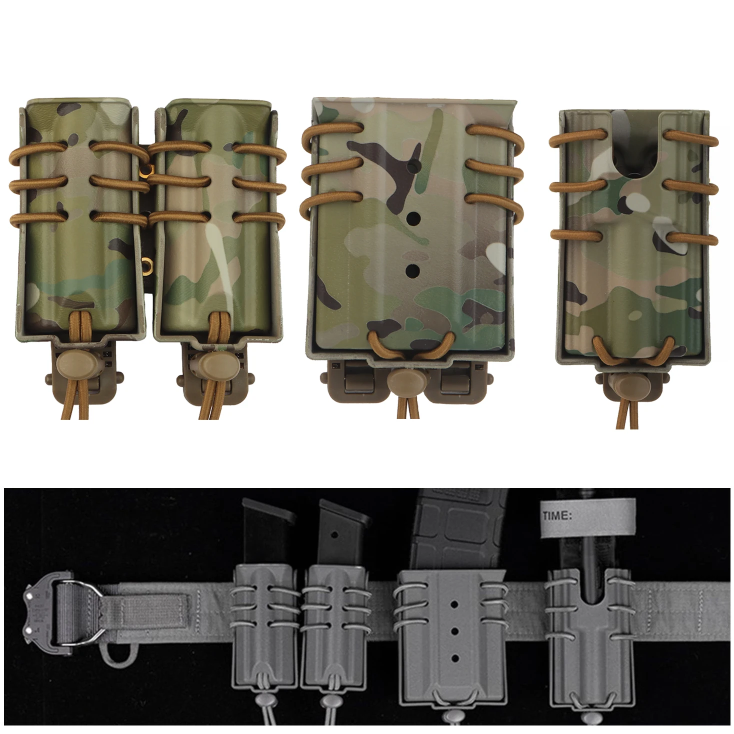 

Tactical Molle Tourniquet Holder,Single Magazine Pouch For AR15 M4 5.56 Rifle,Pistol Double Mag Pouch Bag for Glock,9MM,.40 Cal