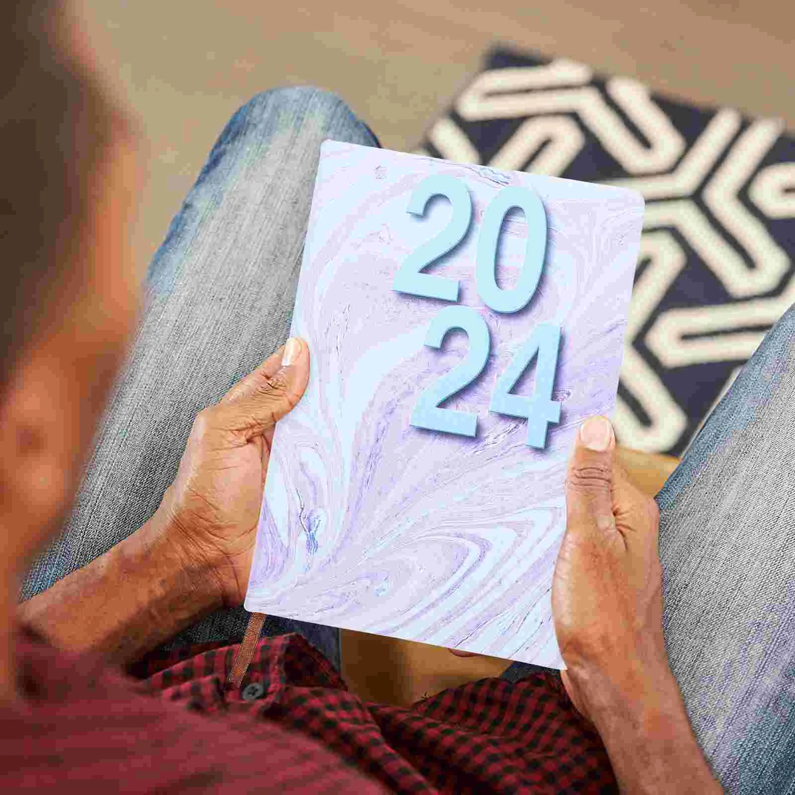 

Portable Notepad Yearly Planner Notebook Writing Journal Schedule Notebooks Calendar