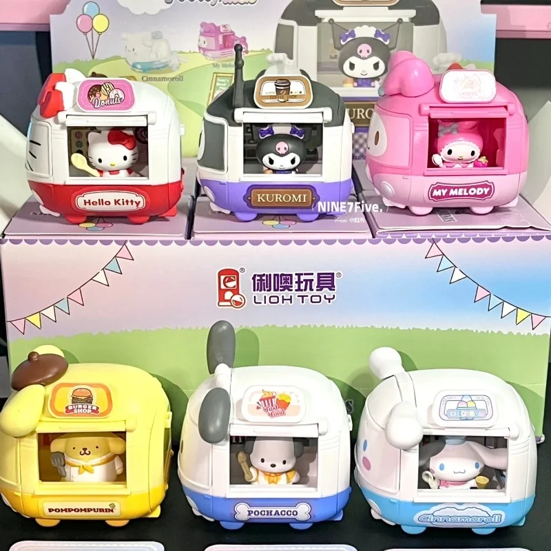 Cute Figure Car Toy Ornament Kulomi Pacha Dog Big Eared Dog Hello Kitty Mystery Box Gift Toy