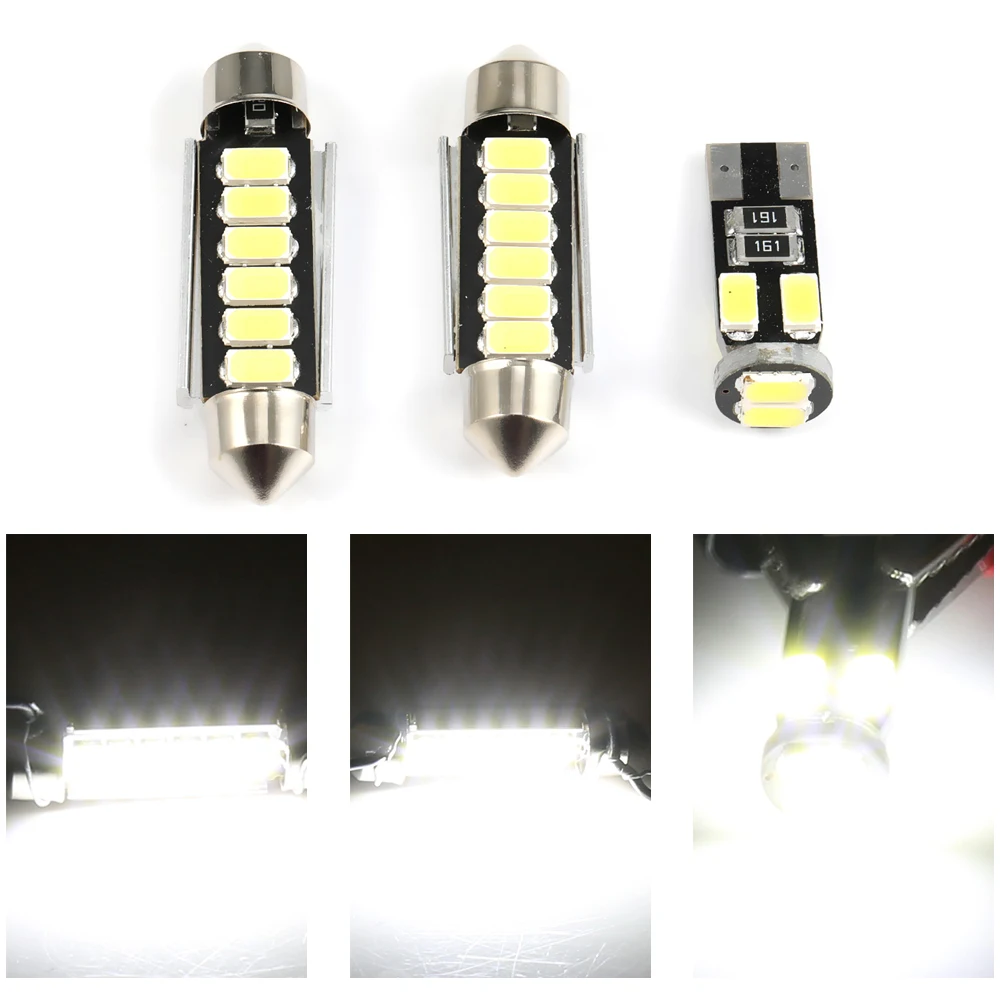Светодиодная внутренняя лампа Canbus Festoon 5630 6-SMD белого цвета для VW Golf 3 MK3 1991-1997