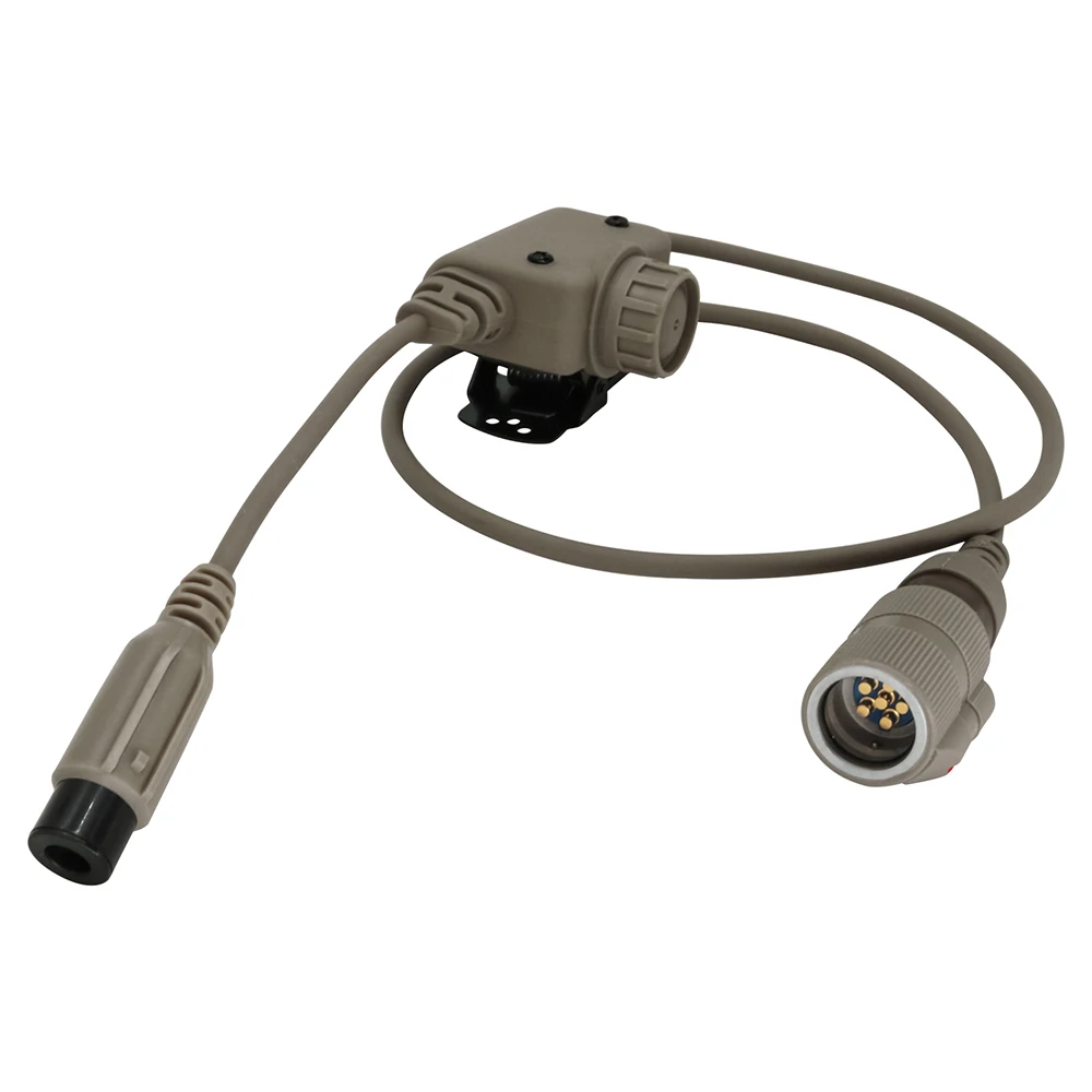 Tactical Headset U94 Ptt RAC with 6 Pin Connector for AN/PRC 148 & PRC 152 Walkie-talkie