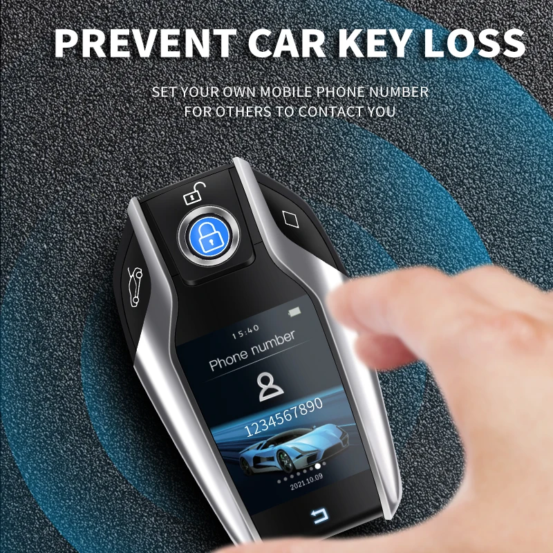 Универсальный модифицированный автомобильный бутик Smart Remote Key ЖК-экран для SAAB 9-2X