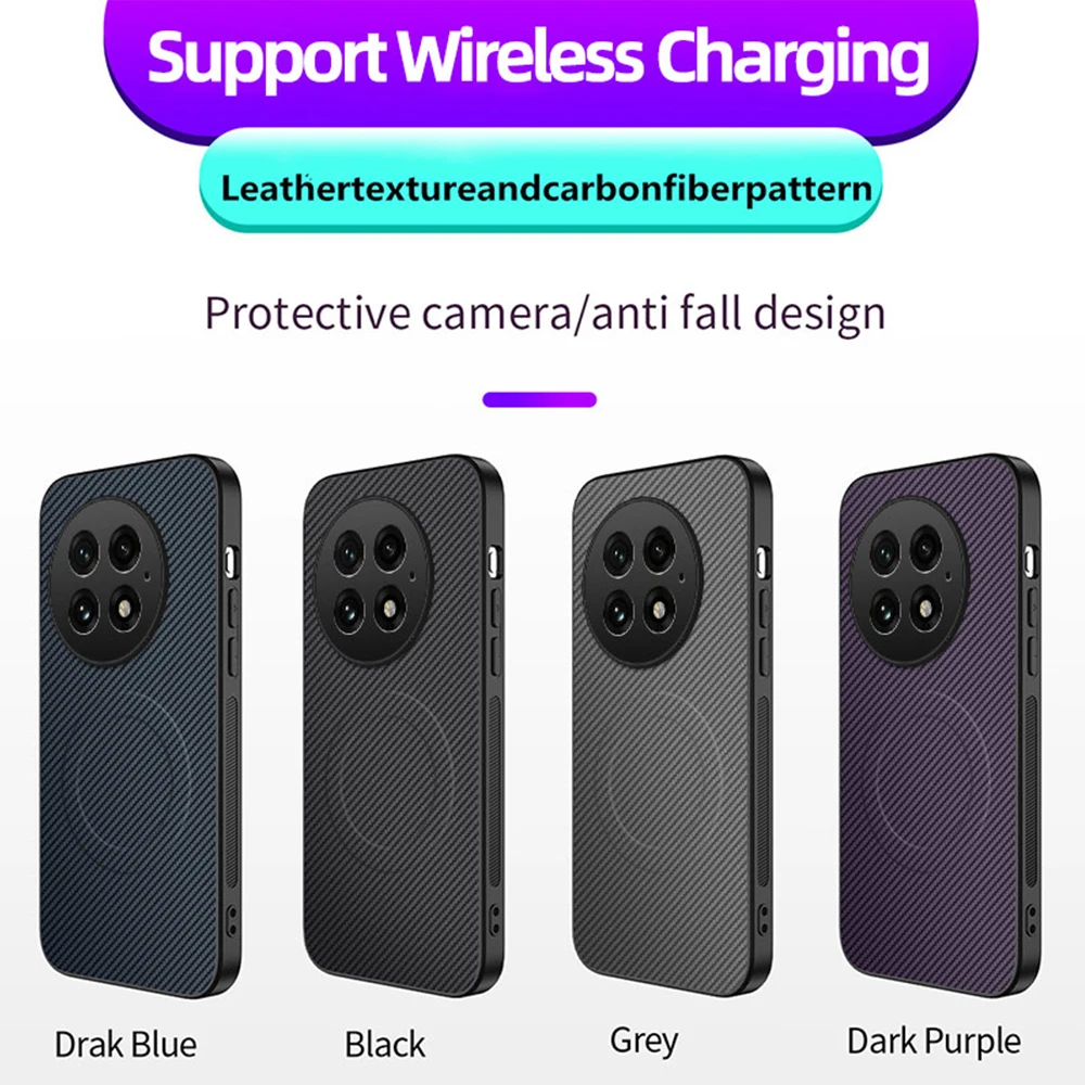 Фото Магнитный чехол для телефона для OnePlus 15R 13R 13T 12R 11 Nord5 5G, матовый ударопрочный защитный чехол с поддержкой беспроводной магнитной зарядки. №2