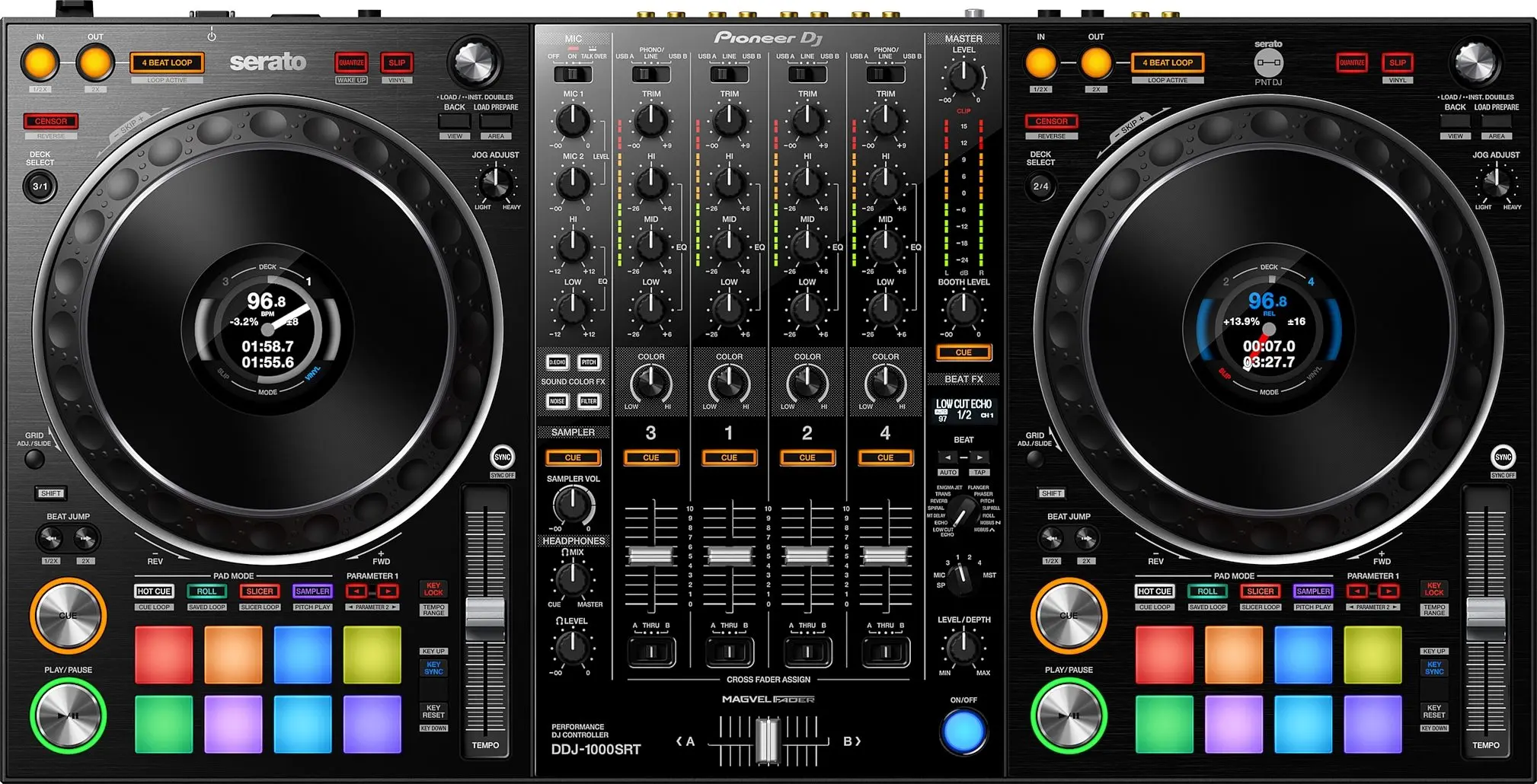 

Пионерский DJ-контроллер с низким энергопотреблением DDJ 1000SRT