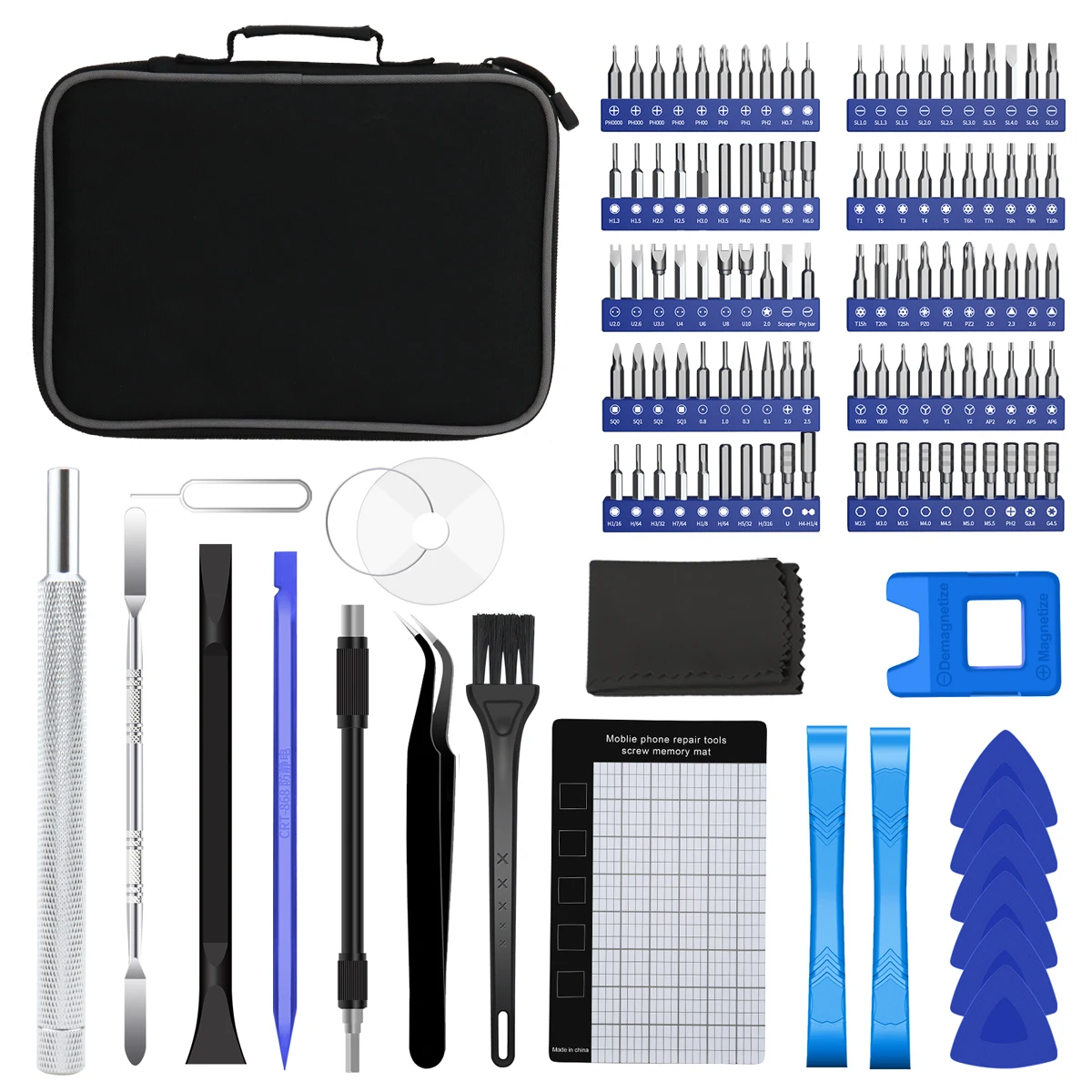 

100PCS Bit Screwdriver Set CRV Precision Screw Bits Magnetic Kits Household Small Electronics Repair Tools Computer Mobile Phone