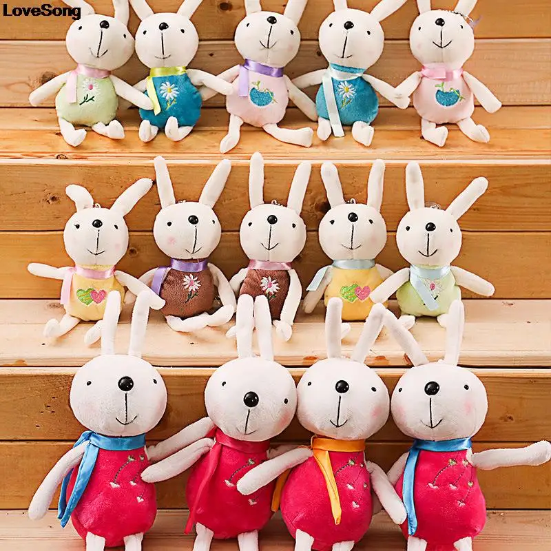 Random 1pc New 12/17cm Cute Soft Rabbit Stuffed Plush Animal Bunny Toy Pets For Baby Girl Kid Gift Animal Doll Keychain