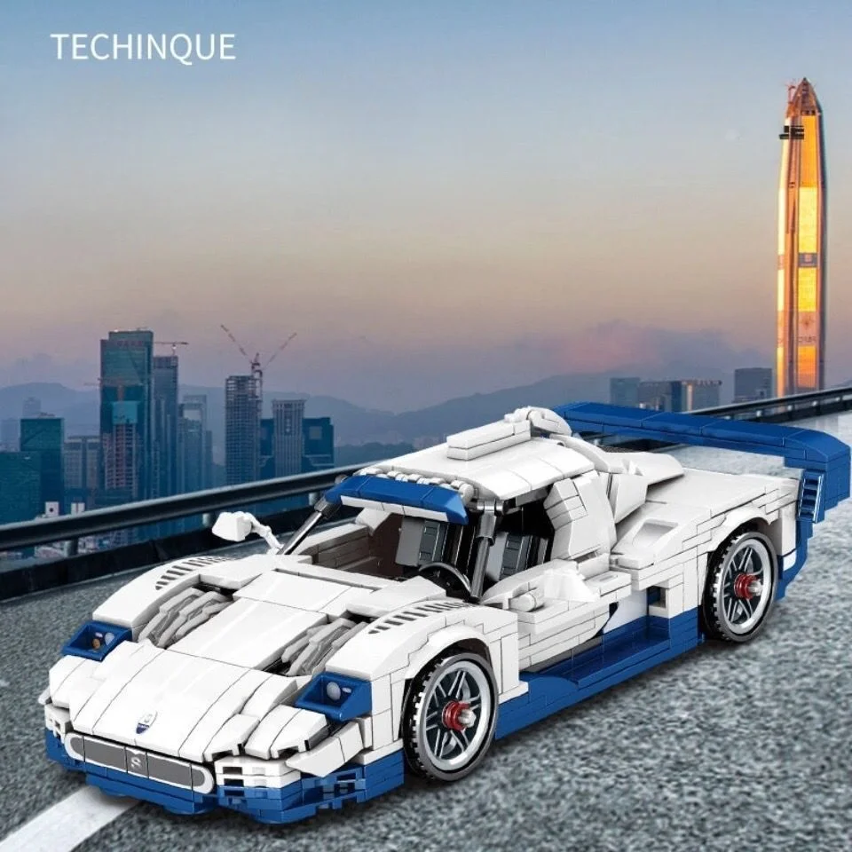 Технический конструктор Maseratis GT MC12 MOC, суперспортивный автомобиль, модель, сборный автомобиль, кирпичи, игрушки для взрослых и детей, подарки