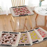 abstract fruit flower market square plush cushion home back cushion soft comfortable 50x50cm chair mat pad