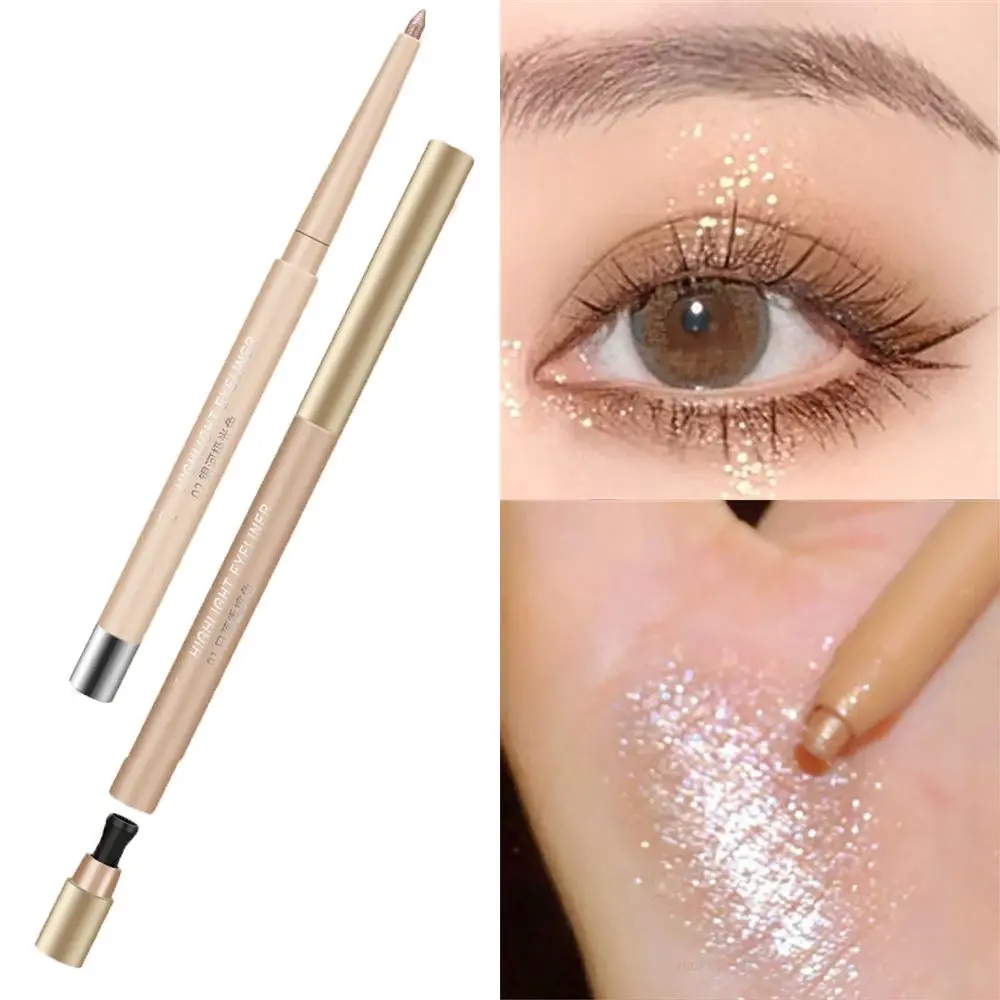 

Glitter Eyeshadow Pen Pearlescent Matte Diamond Eyeliner Pen Waterproof Highlight Brighten Silkworm Makeup Pencil Shiny Eyelids
