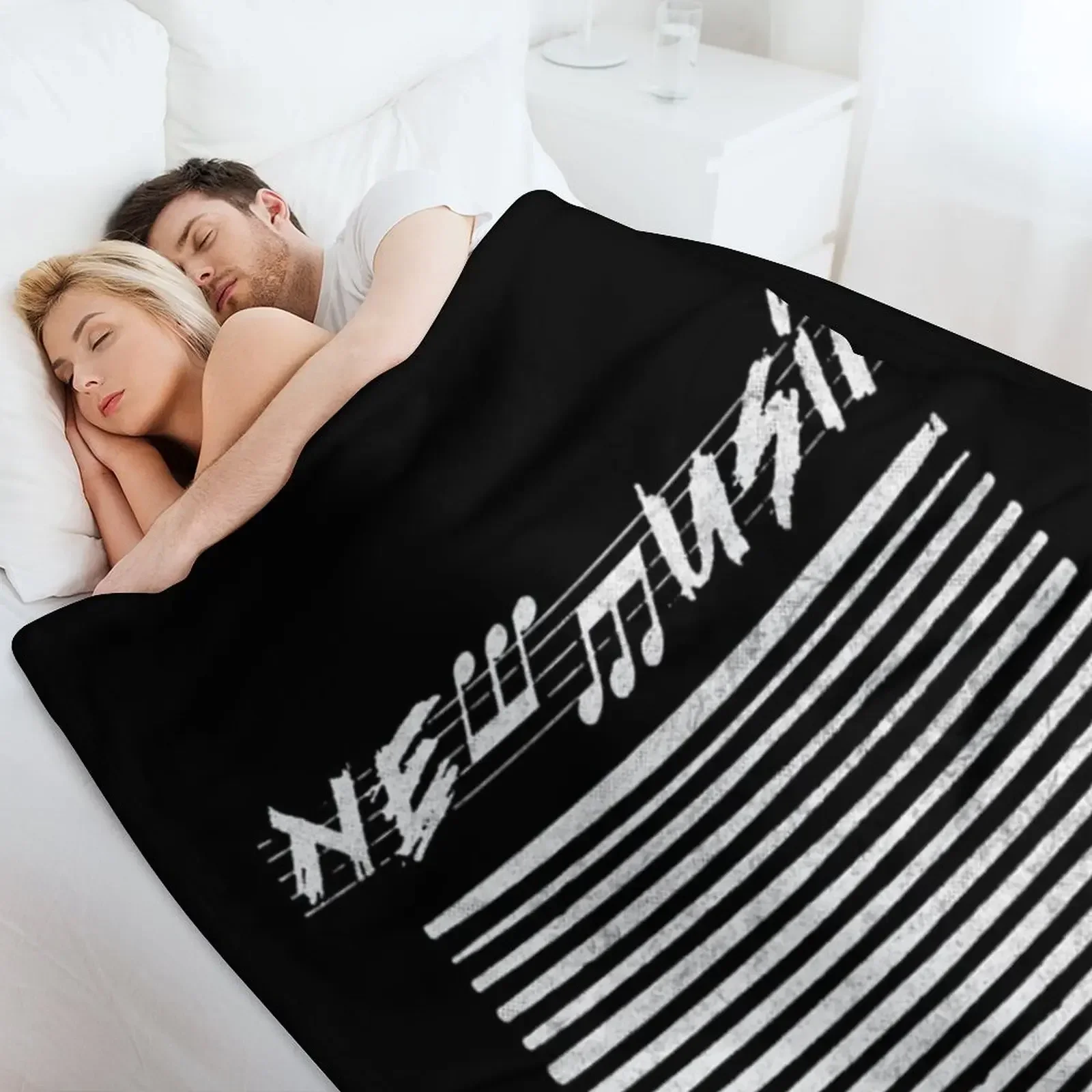 Футболка New MusikNew Musik Throw Blanket Shaggy для дивана Одеяла