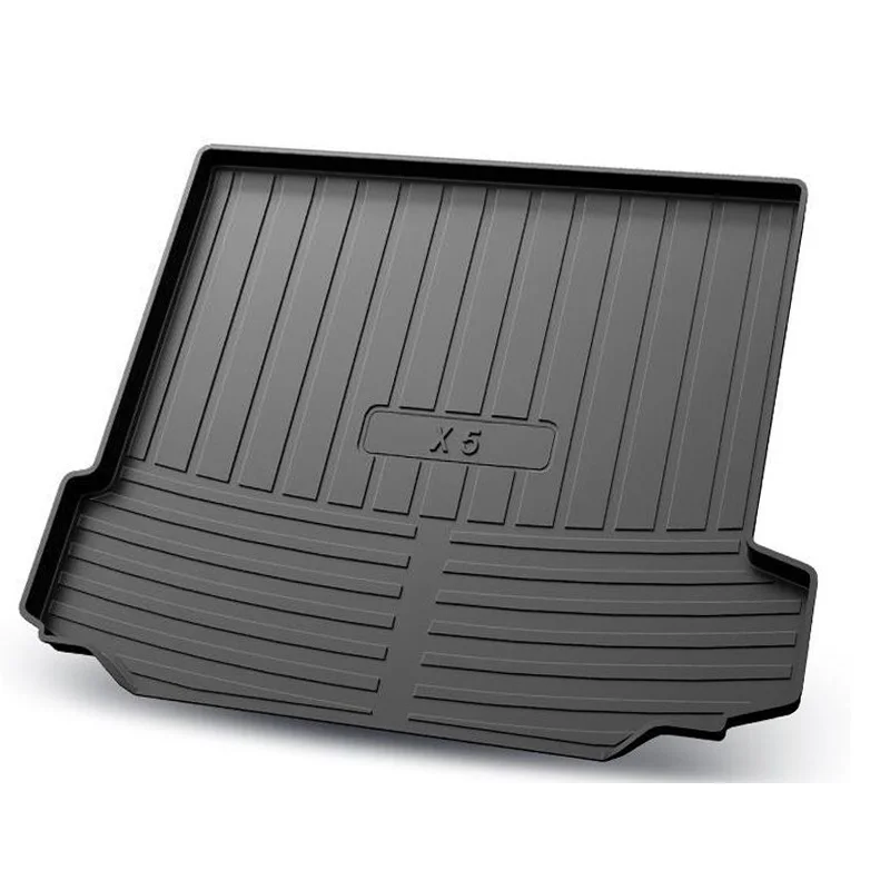 Car rear trunk mat For BMW X5 F15 2018 2017 2016 2015 2014 Car Cargo Boot Liner Tray Anti Slip Floor Mat Carpet Accessories