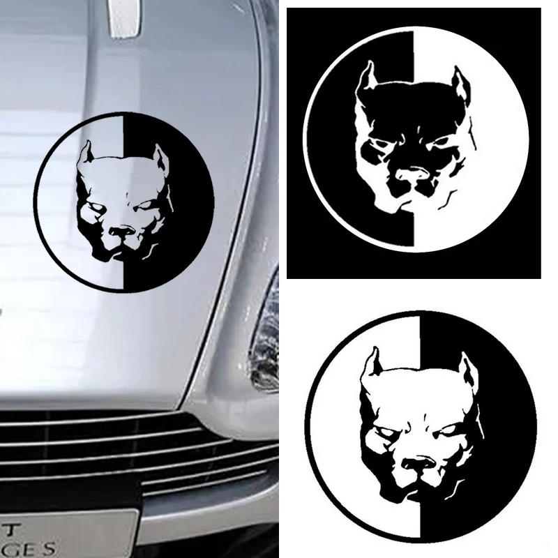 

Dog Bulldog Car Sticker Decoration Waterproof Auto Car Styling Car Stickers Dog Head Car Wall Sticker Auto Exterior Accessories