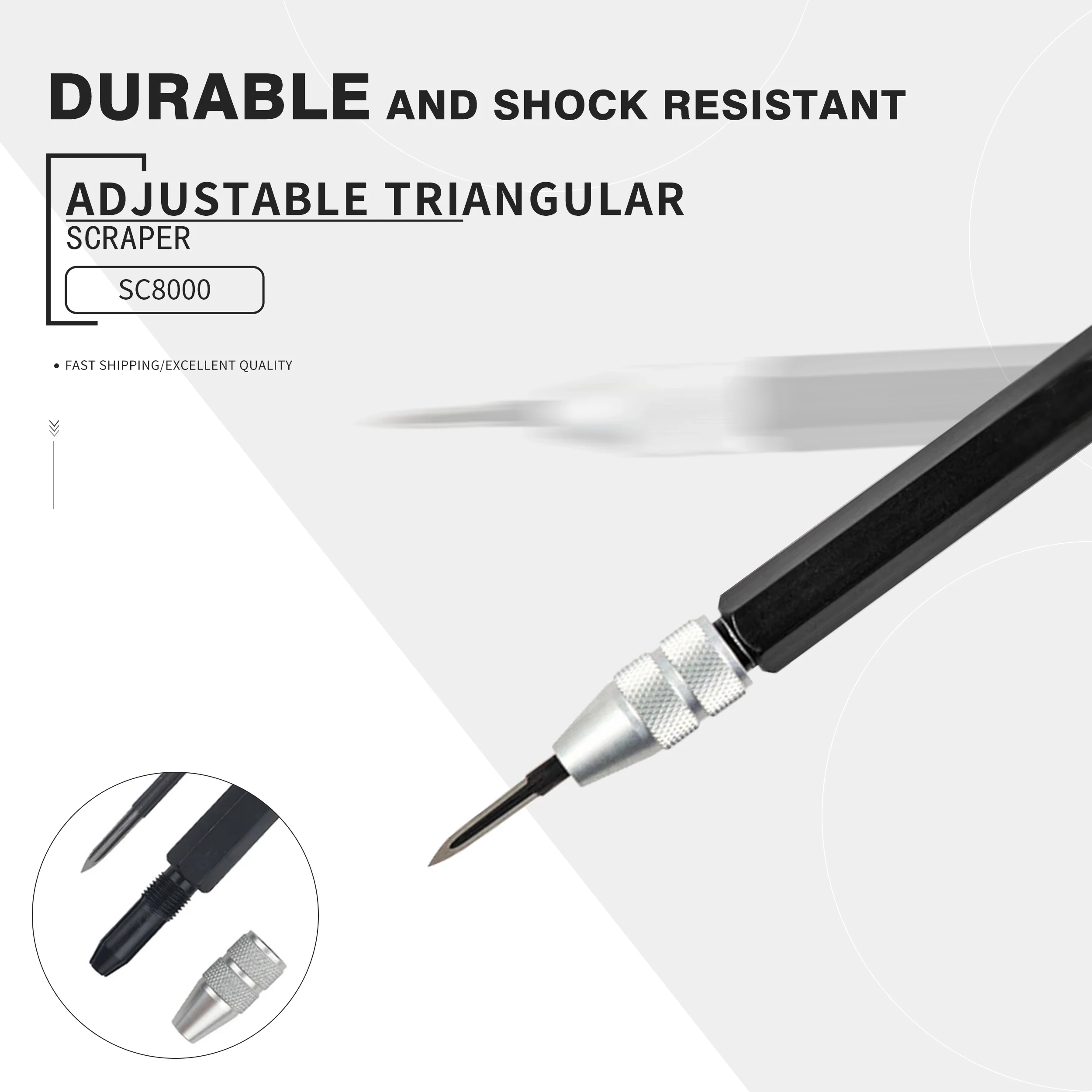 Регулируемый скребок для обрезки и удаления заусенцев