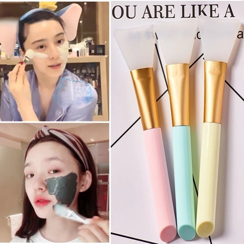 

5Color DIY Face Mask Brush Set Soft Applicator Brushes Includes Soft Fan Facial Brushes Acid Applicator Brush Makeup Beauty Tool