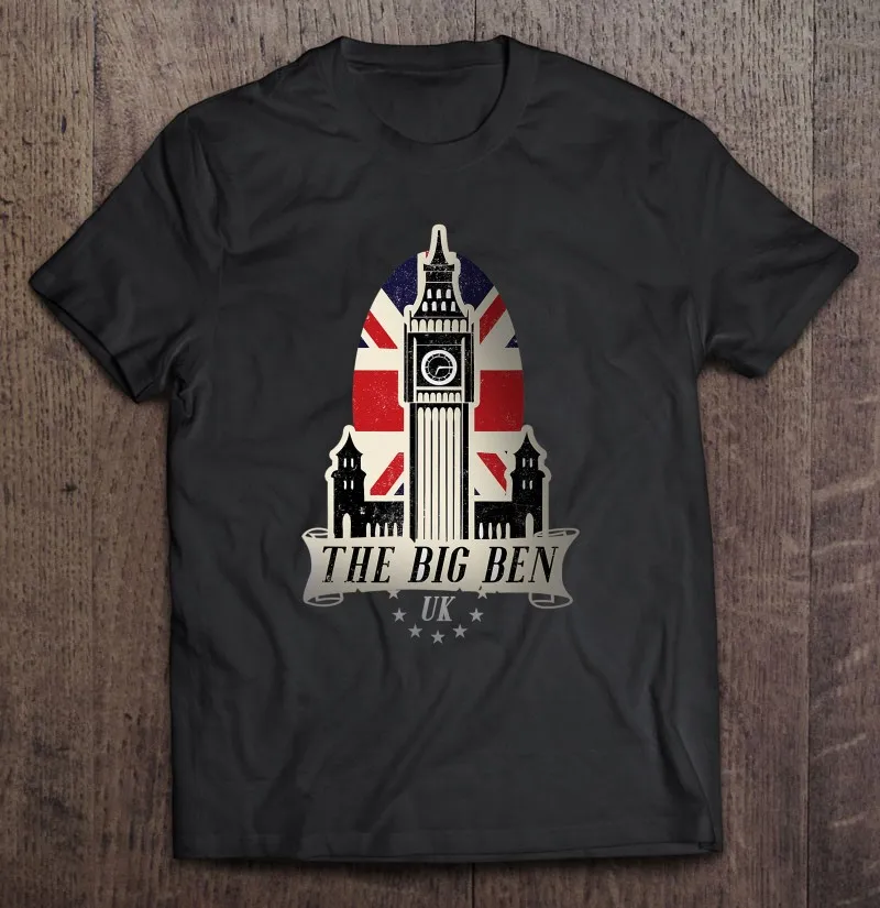 

London Big Ben England Clock Tower Perfect Gift Idea Men T-Shirts Summer Plus Size Clothing Tops Oversizet Oversize T-Shirt