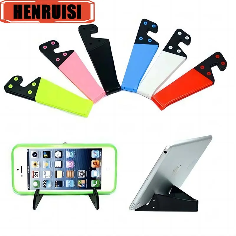 

New V-Shaped Mobile Phone Holder Foldable Adjustable Cell Phone Stand For iPhone iPad Tablets Lazy Bracket Universal Desk Holder